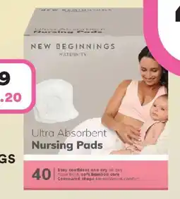 Priceline New beginnings regular bamboo nursing pads offer