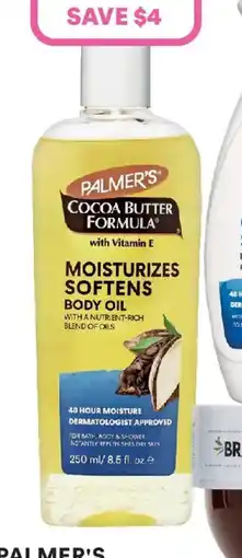 Priceline Palmer's cocoa butter formula moisturising body oil offer