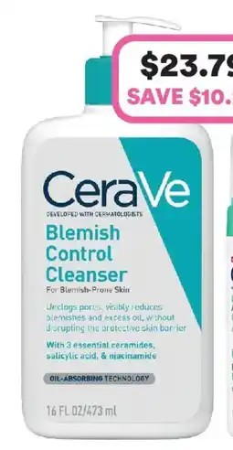 Priceline Cerave blemish control cleanser offer