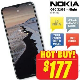 The Good Guys Nokia G10 32GB-Night offer