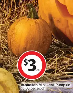 Coles Australian Mini Jack Pumpkin offer
