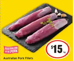 IGA Australian pork fillets offer