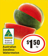 IGA Australian seedless watermelon offer