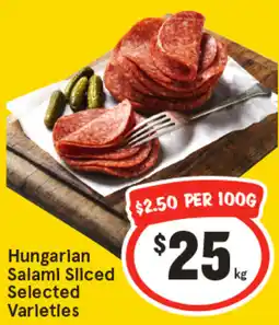 IGA Hungarian salami sliced offer