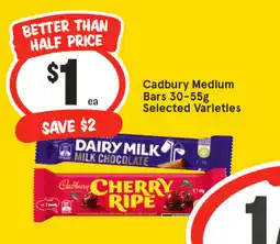 IGA Cadbury medium bars offer