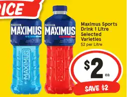 IGA Maximus maximus drink offer