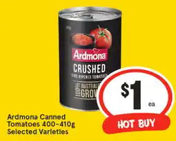 IGA Ardmona canned tomatoes offer