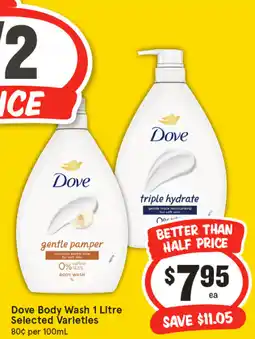 IGA Dove body wash offer