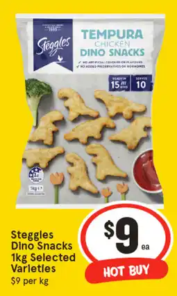 IGA Steggles dino snacks offer