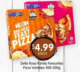 Spudshed Della rosa family favourites pizza varieties offer