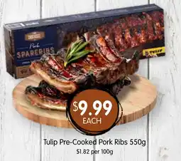 Spudshed Tulip pre-cooked pork ribs offer