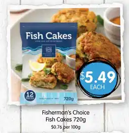Spudshed Fisherman's choice fish cakes offer