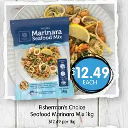 Spudshed Fisherman's choice seafood marinara mix offer