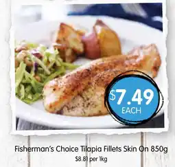 Spudshed Fisherman's choice tilapia fillets skin on offer