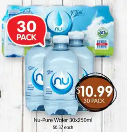 Spudshed Nu-pure water offer