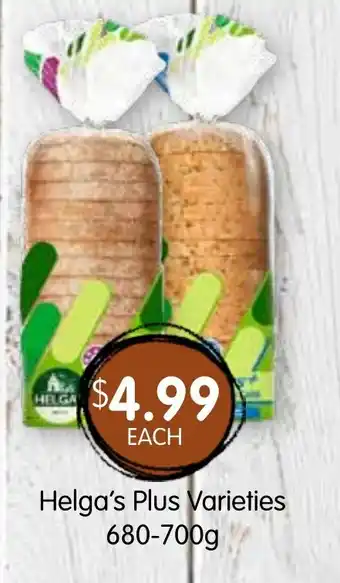 Spudshed Helga's plus varieties offer