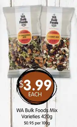 Spudshed Wa bulk foods mix varieties offer