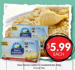 Spudshed Dairy farmers salted or unsalted butter offer