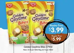 Spudshed Golden gaytime bites offer