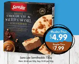 Spudshed Sara lee semifreddo offer