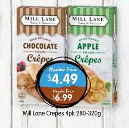 Spudshed Mill lane crepes offer