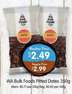 Spudshed Wa bulk foods pitted dates offer