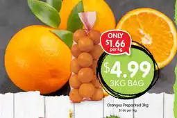 Spudshed Oranges prepacked offer