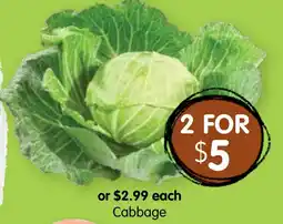 Spudshed Cabbage offer