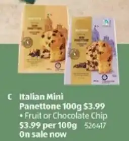 ALDI Italian mini panettone offer