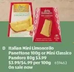 ALDI Mini classico pandoro offer