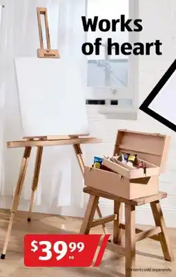 ALDI Tripod easel or artist storage box offer