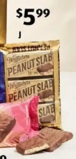 ALDI Whittaker's peanut slab multipack offer