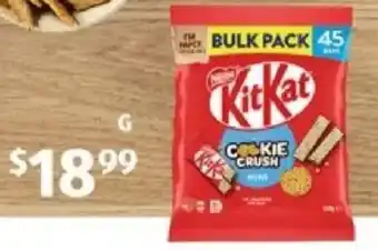 ALDI Kitkat cookie crush offer