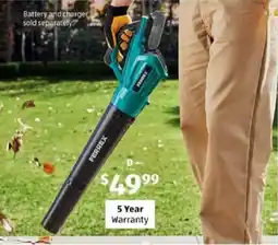 ALDI 20v cordless blower skin offer