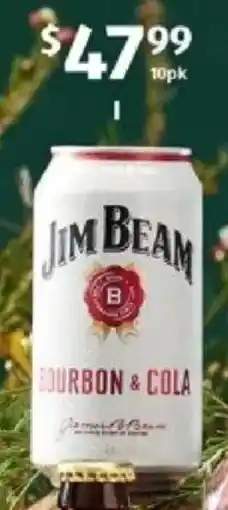 ALDI Jim beam & cola offer