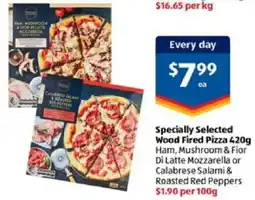 ALDI Specially selected wood fired pizza offer