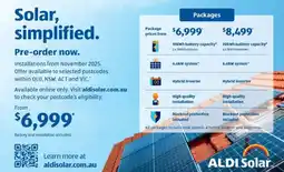 ALDI Solar simplified offer