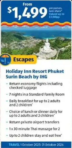 ALDI Holiday inn resort phuket surin beach by ihg offer