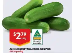 ALDI Australian baby cucumbers offer