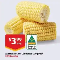 ALDI Australian corn cobbettes offer