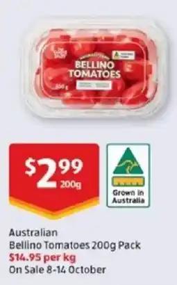 ALDI Australian bellino tomatoes offer