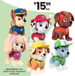 Toymate Paw Patrol Core Basic Plush Assorted offer