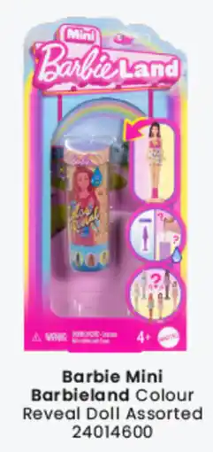 Toymate Barbie Mini Barbieland Colour Reveal Doll Assorted offer