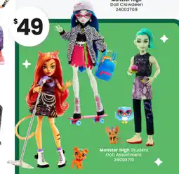 Toymate Monster High Student Doll Assortment offer