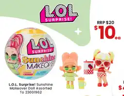 Toymate L.O.L. Surprise! Sunshine Makeover Doll Assorted To offer
