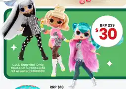 Toymate L.O.L. Surprise! Omg House Of Surprise Doll S3 Assorted offer