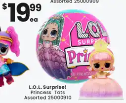 Toymate L.O.L. Surprise! Princess Tots Assorted offer