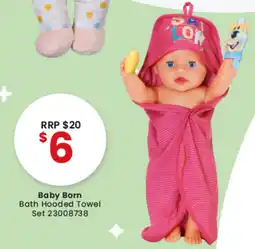 Toymate Baby Born Bath Hooded Towel Set offer