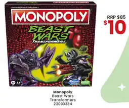 Toymate Monopoly Beast Wars Transformers offer