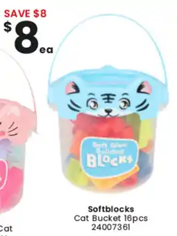 Toymate Softblocks Cat Bucket offer